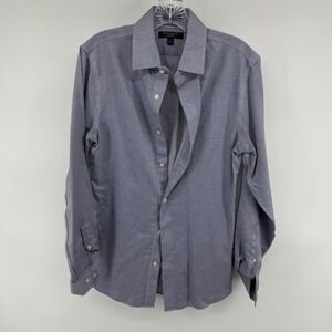 Banana‎ Republic Non Iron Cotton Stretch Geo Micro Print Dress Shirt Mens Size S